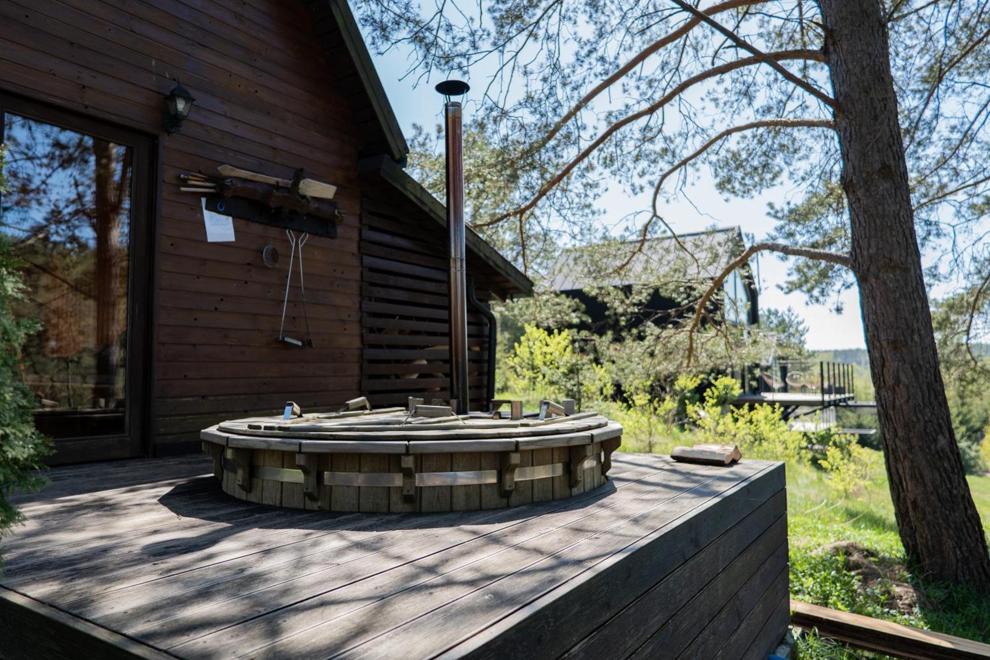 Dom Pod Klonem Na Kaszubach Villa คอชเชียซือนา ภายนอก รูปภาพ